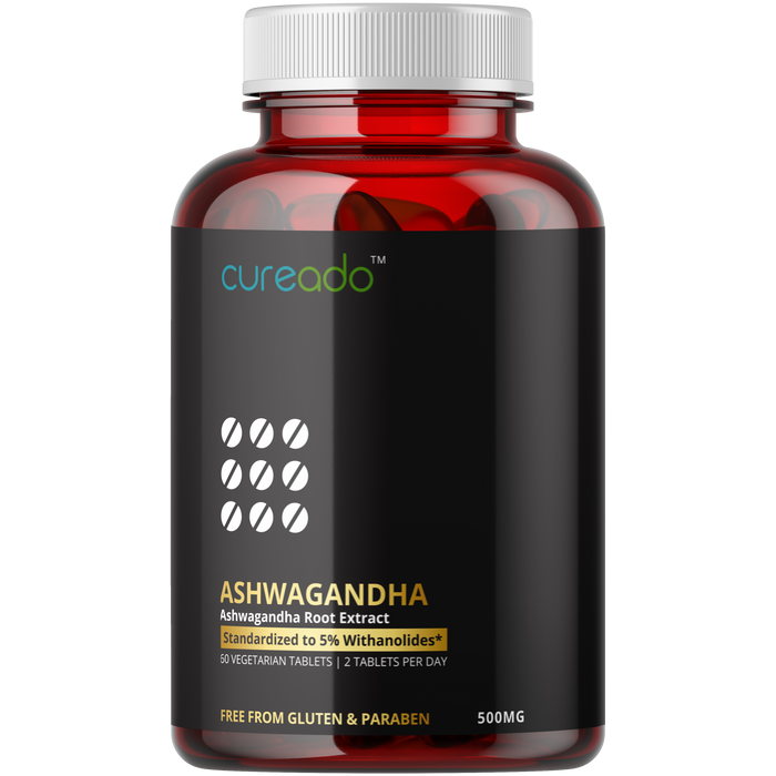 Ashwagandha Tablets 500MG With 5% Withanolides  Extracted From Real Ashwagandha Herb